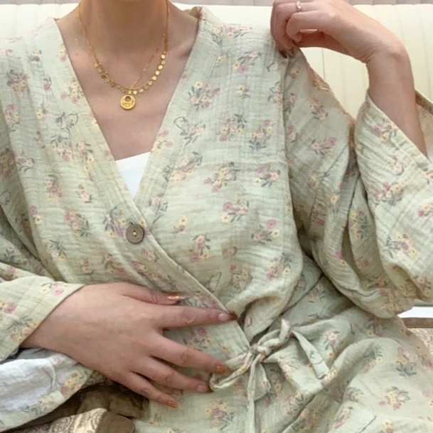 【清新碎花】水洗纯棉（超柔）清新可爱风家居服（90～140斤可穿）