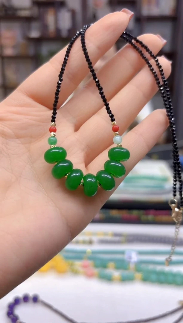 【闪购商品】翡翠颈饰未镶嵌DIY款X365