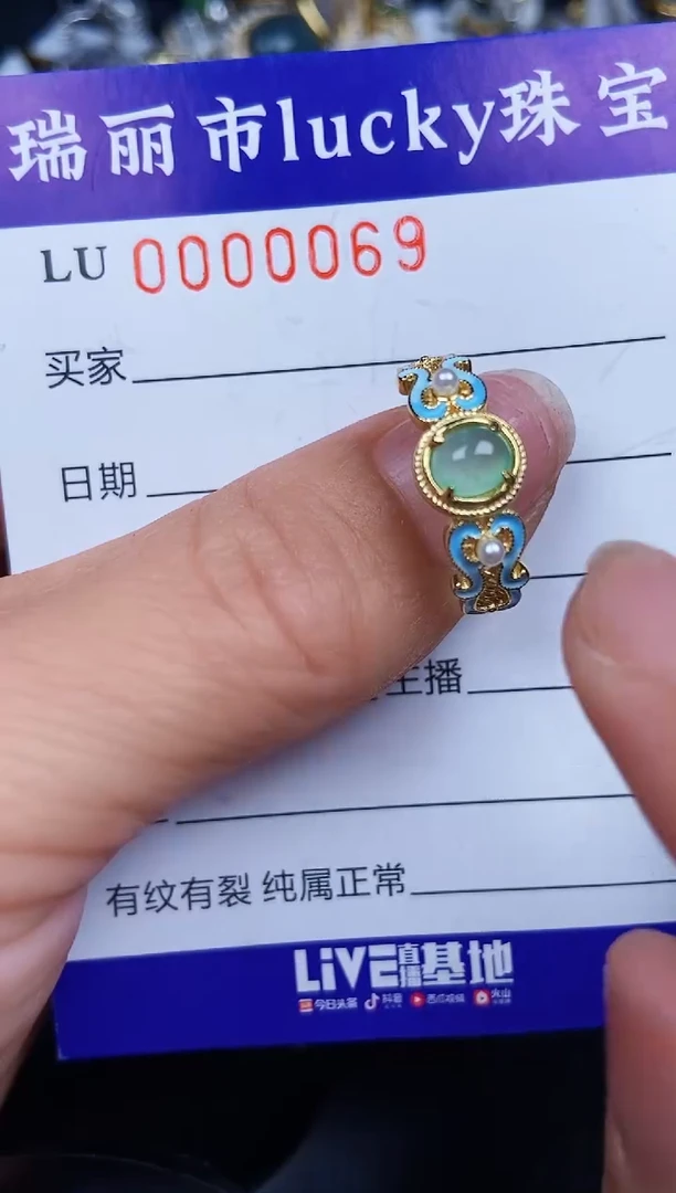 翡翠银S925镶嵌颈饰0069