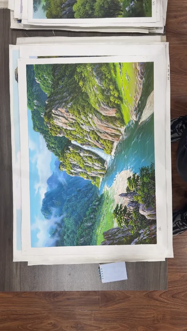 油画【42号】约50*70丨朝鲜原创纯手绘孤品油画丨顺丰包邮