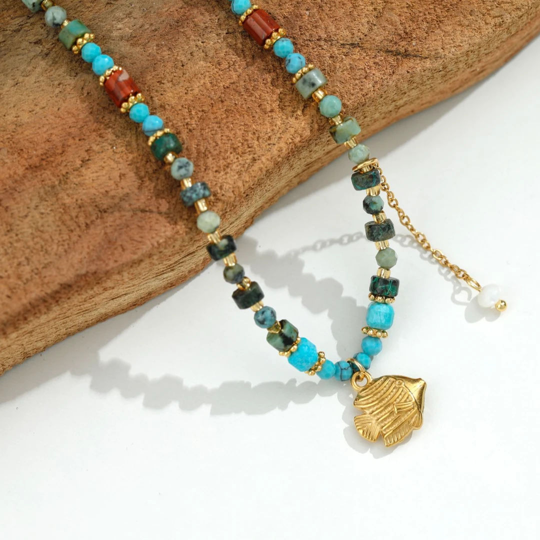 钛钢项链 「鳞溯」法式复古串珠项链气质高级感设计小众颈链女百搭