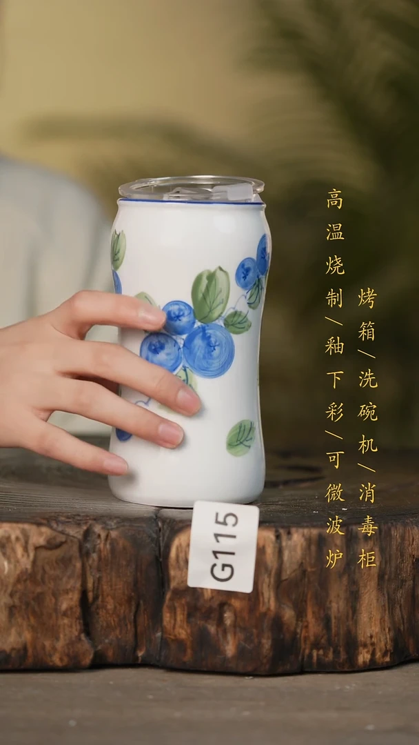 瓷片景德镇高温釉下彩可微波烤箱洗碗机115