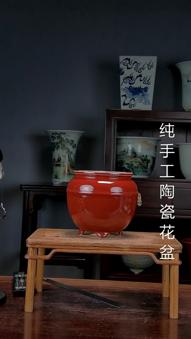景德镇陶瓷手工花盆
