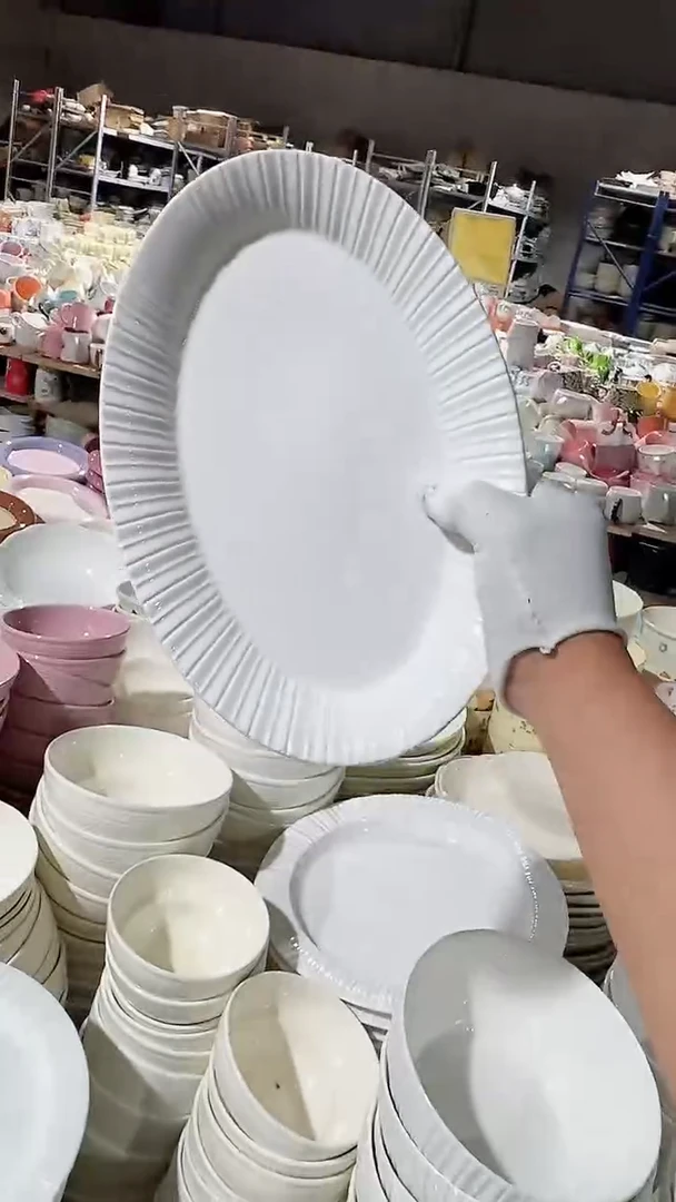 陶瓷星光鱼盘微瑕 凑满20元包邮