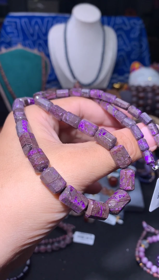 苏纪石（舒俱来）未镶嵌塔链八棱桶珠塔链