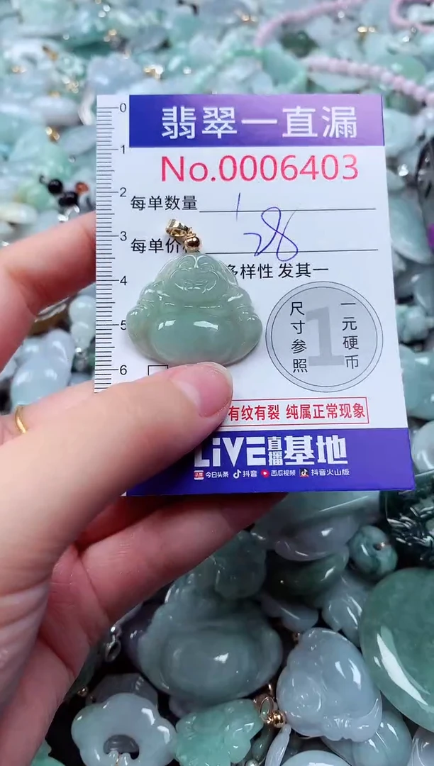 吊坠(不含链)未镶嵌翡翠6403