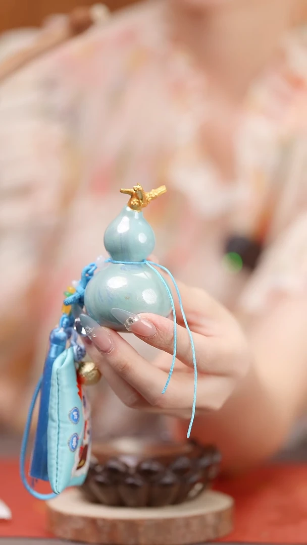 1384大漆葫芦手捻车挂脖挂挂件