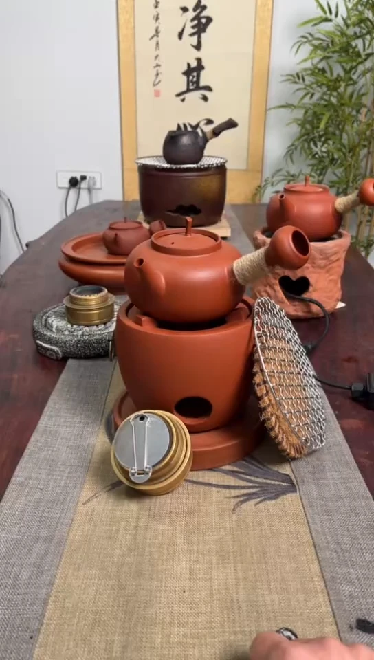 【闪购商品】圆口炉＋圆福壶＋酒精灯＋网【炉垫＋壶垫】