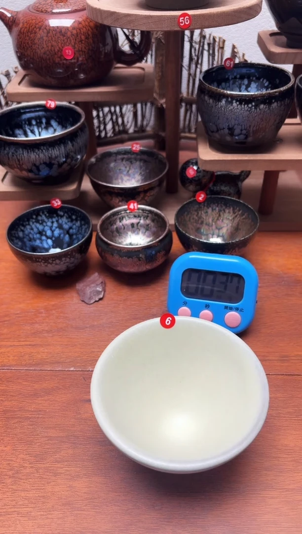 茶盏八*6号建盏工匠茶器
