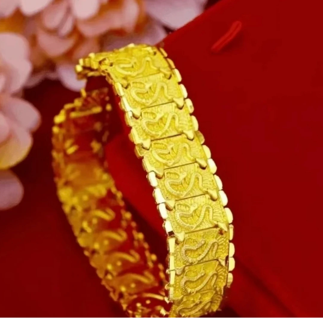 合金手链 合金手链新款龙纹手链 经典时尚气质百搭轻奢潮流精美