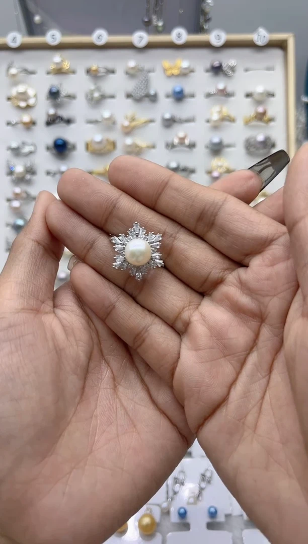 【闪购商品】淡水珍珠戒指合金153