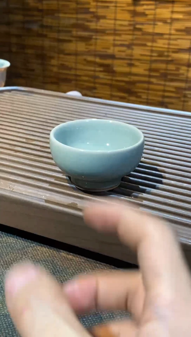 【 山隐青瓷】龙窑柴烧杯子