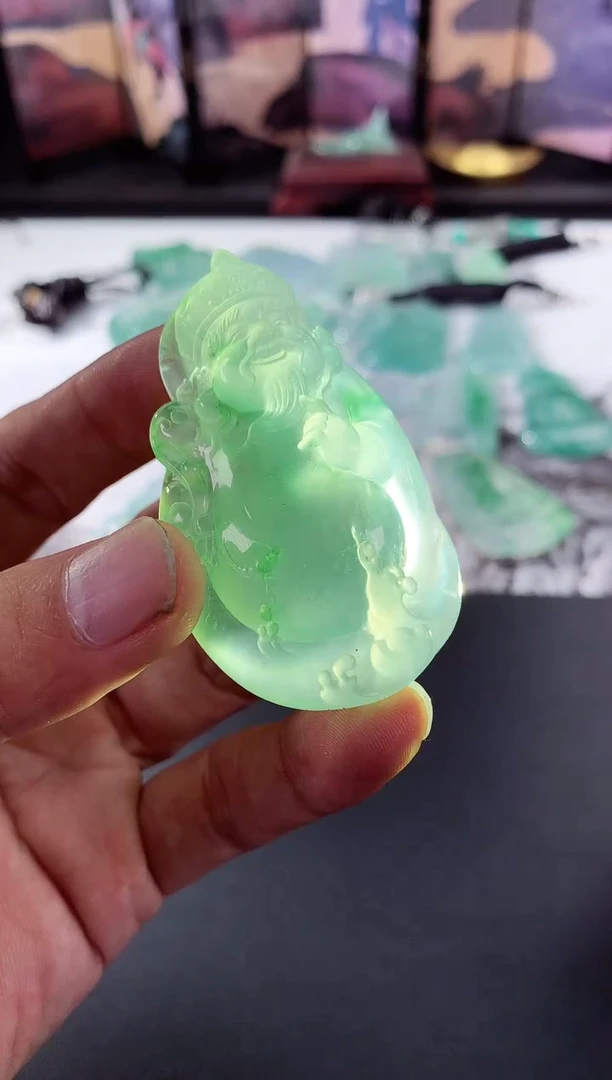 颈饰未镶嵌翡翠天然A货翡翠 定制翡翠 定金