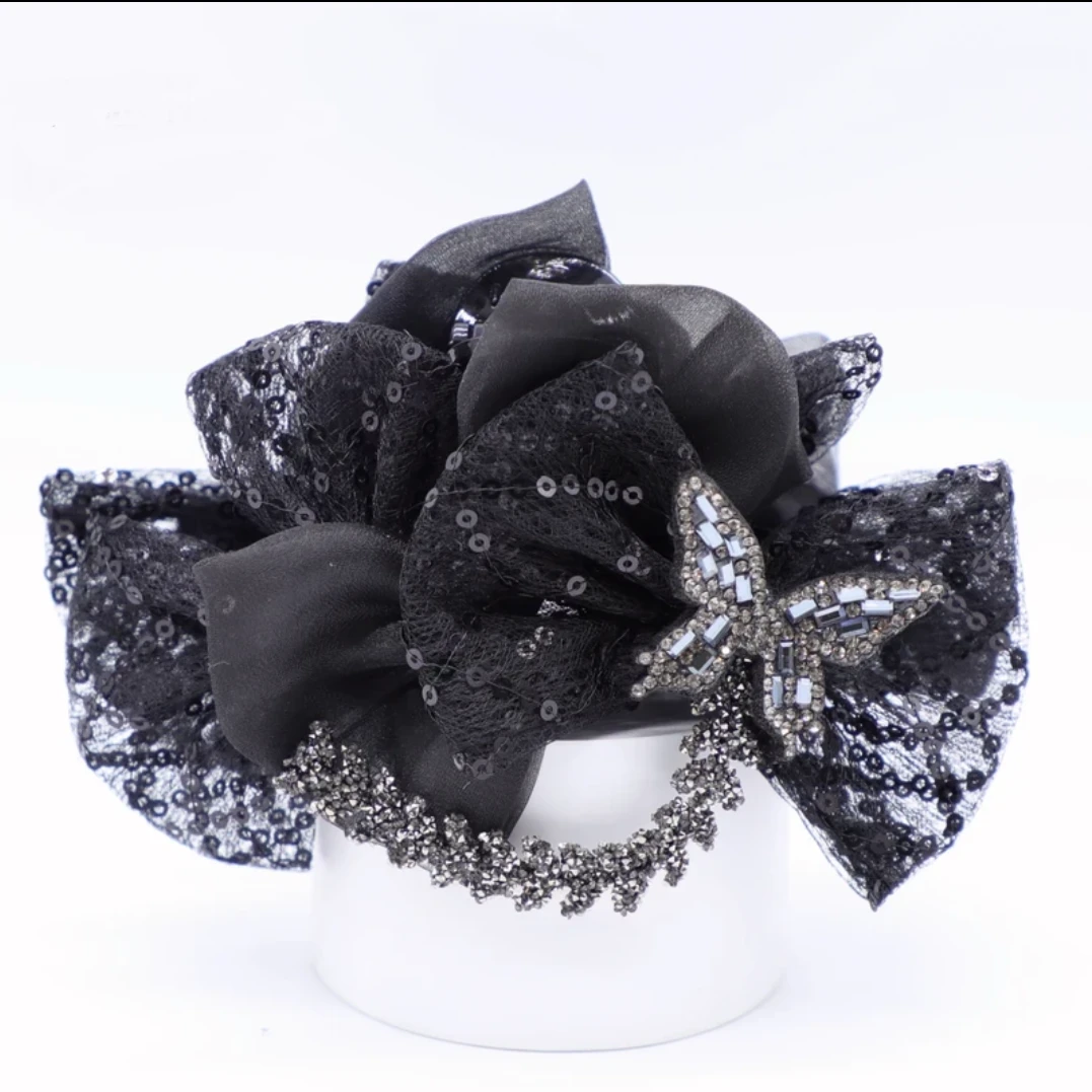 东方之珠【蝶笙】高级感精致蝴蝶结简约显气质抓夹后脑勺盘发夹