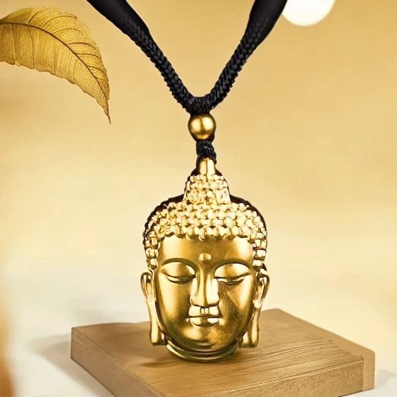 吊坠足银 吊坠银大佛头手工时尚古法工艺吊坠女款传承实心