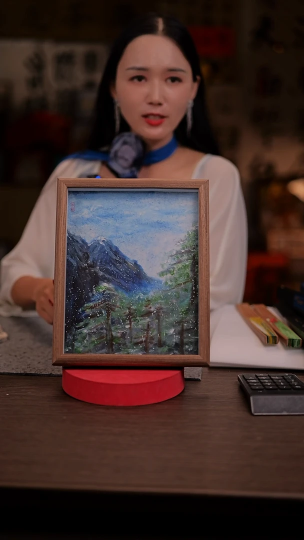 国画苦****婆130-10寸 手写  框