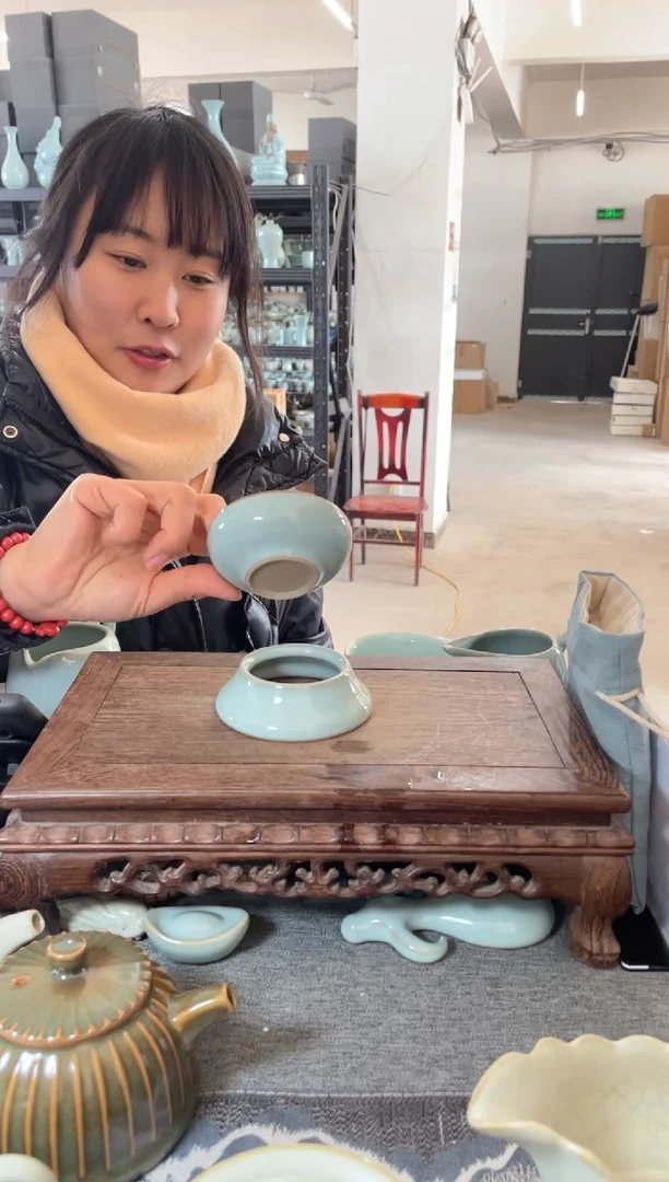 【闪购商品】其他天青新款圆形茶漏。。