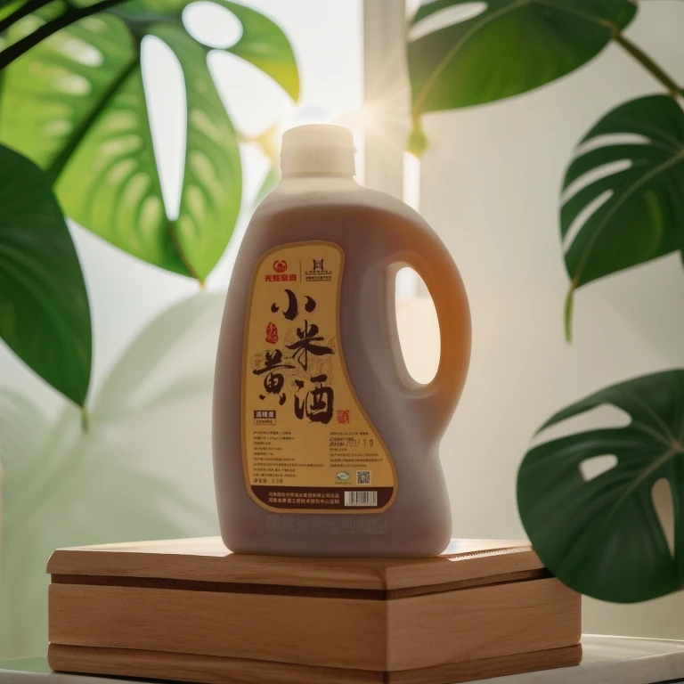 光照皇酒2500ml/壶小米黄酒买两斤送三斤到手五斤壶装古法酿造