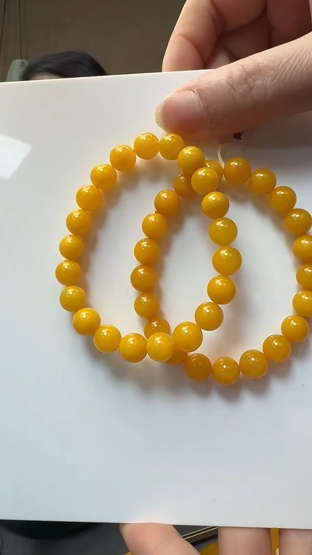 未镶嵌琥珀手串蜜蜡圆珠手串（多样性只发其一）