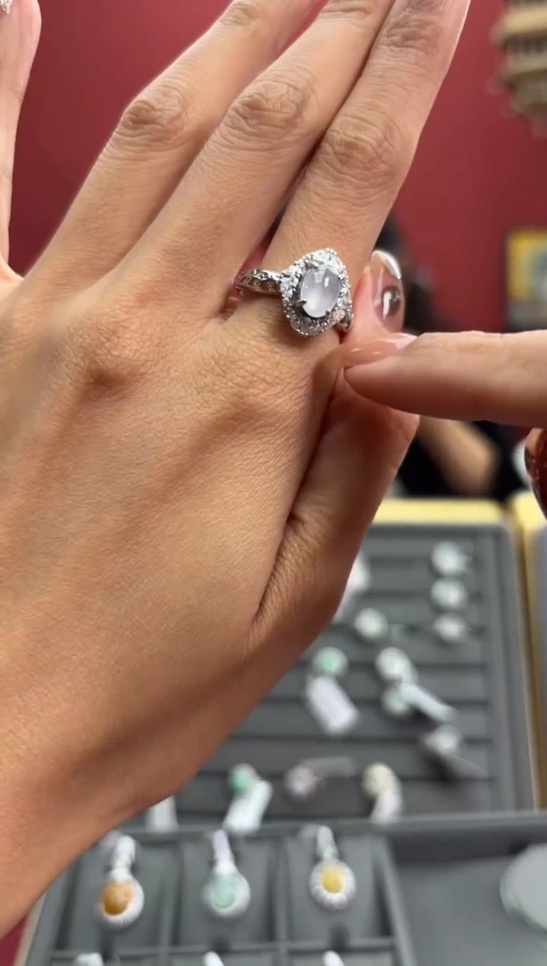 【闪购商品】翡翠戒指银S925镶嵌494477/戒指