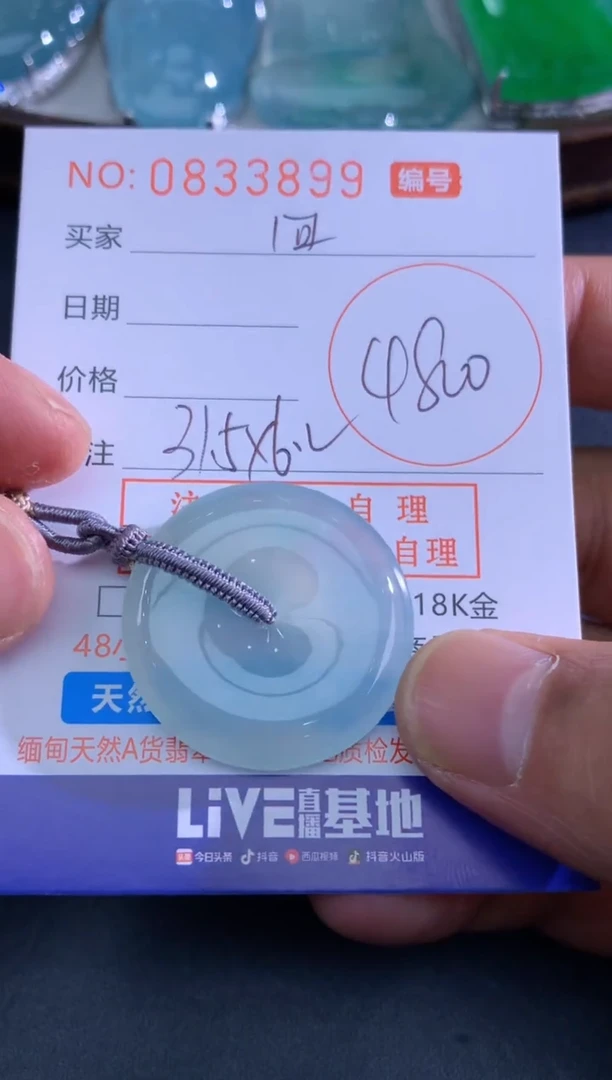 吊坠(不含链)未镶嵌翡翠纵**海纵横