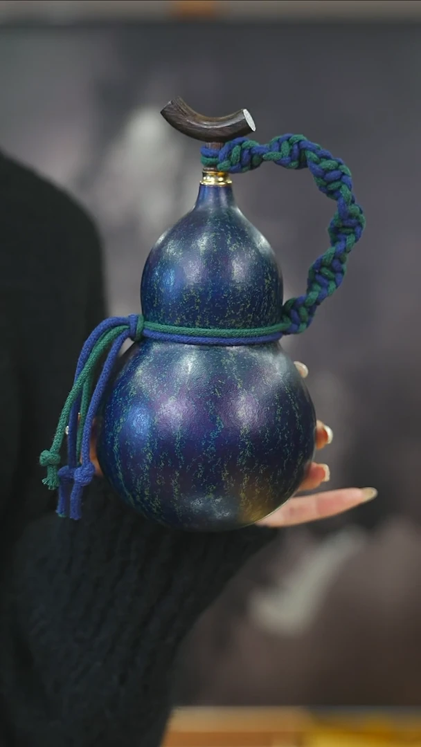 【闪购商品】XM153大漆酒葫芦不包手串及旋转底座