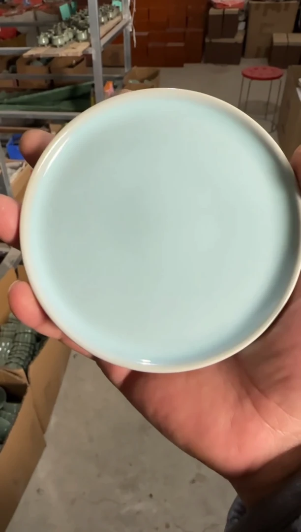 汝瓷平顶山汝瓷产品   天青杯垫