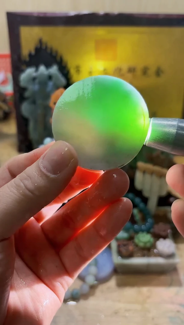 未镶嵌挂件翡翠A货常星8053