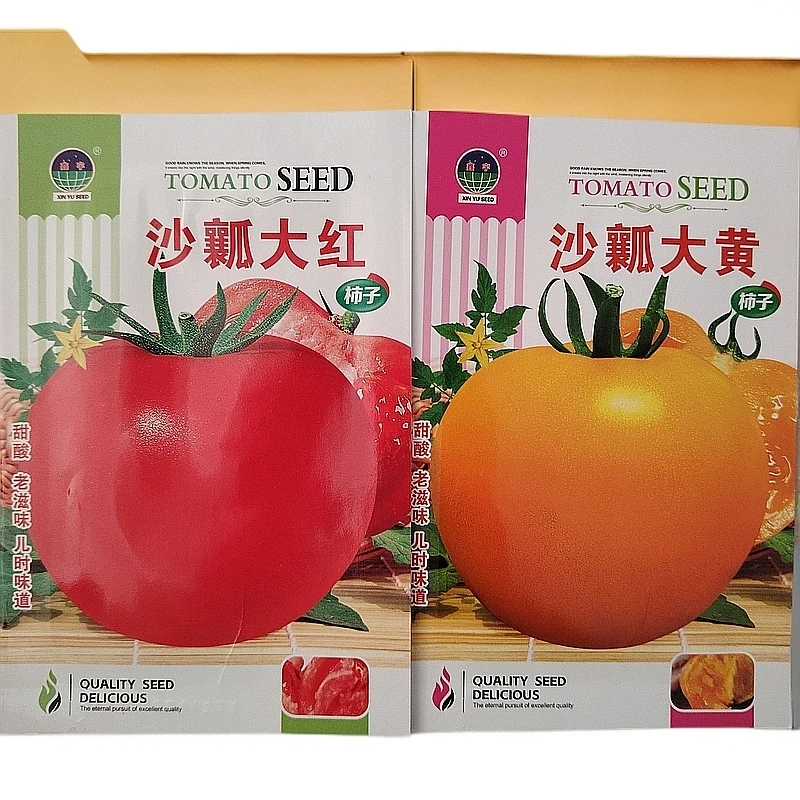 沙瓤大红柿子+大黄柿子籽200粒左右（新老包装随机发）