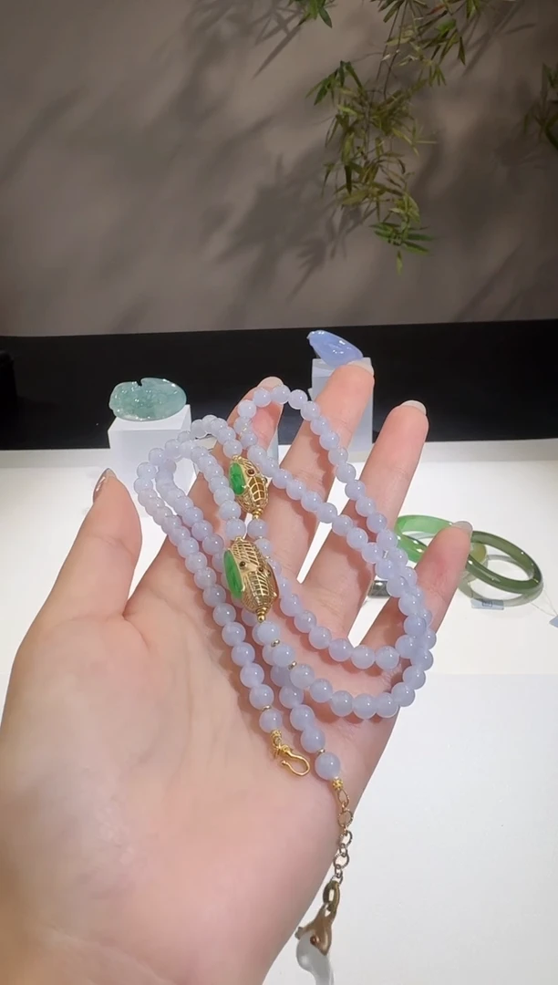 【闪购商品】翡翠颈饰未镶嵌【鑫鑫】金珠小于0.5 分单1