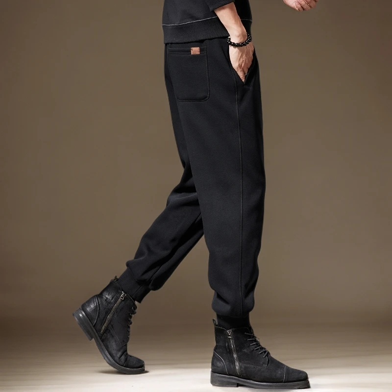 BALEYSWO简约潮流直筒休闲裤男士加大宽松男士运动休闲卫裤子男装