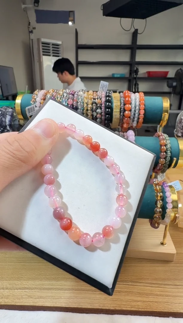 未镶嵌手链玛瑙/玉髓晶4764 约7mm