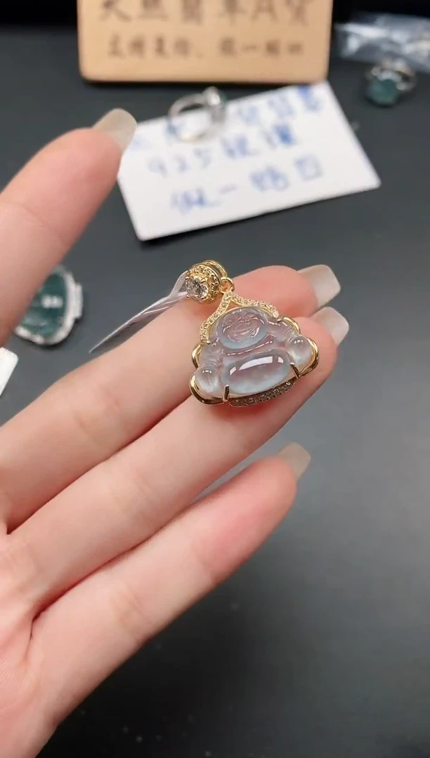 银S925镶嵌戒指翡翠11