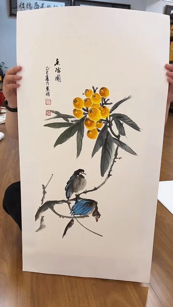 书法齐慧娟两平尺手绘作品