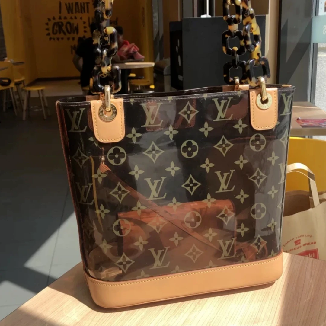95新 LouisVuitton/路易威登 【白菜】水桶包玳瑁链条/BG23000618