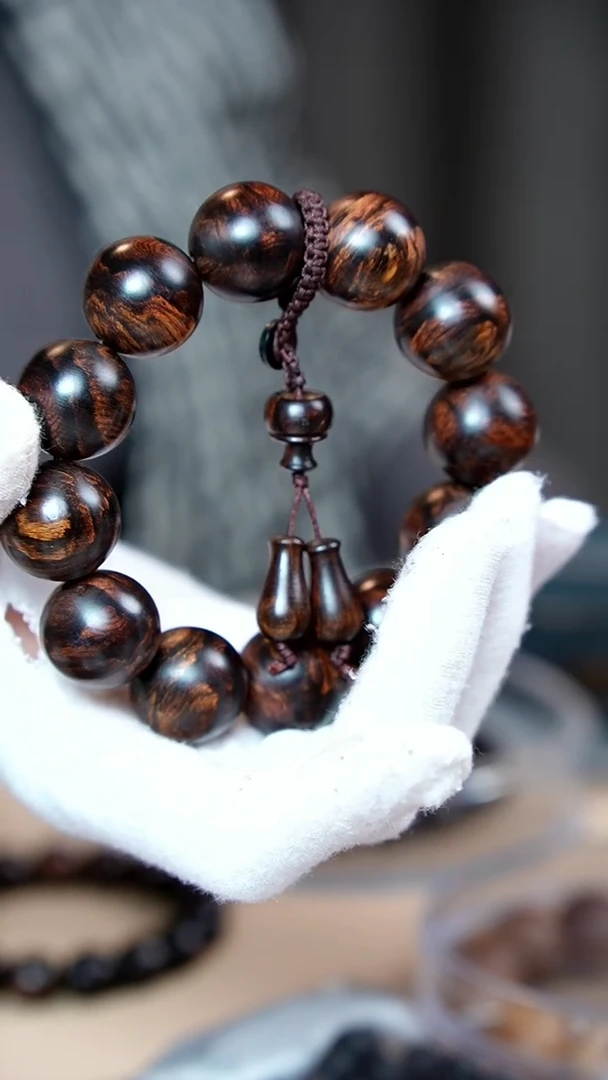 【闪购商品】黄花梨/降香黄檀手串/手链黄花梨20mm紫油梨