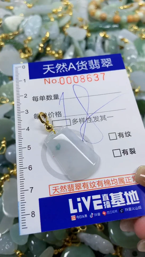 颈饰未镶嵌翡翠天然A货翡翠