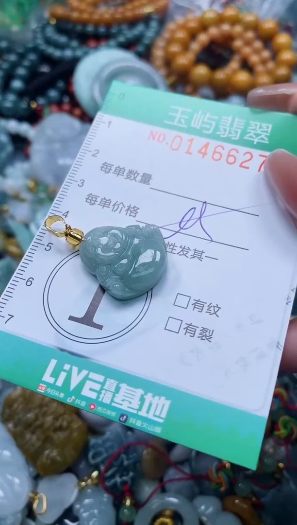 翡翠未镶嵌颈饰闪购0146627多样性发其一