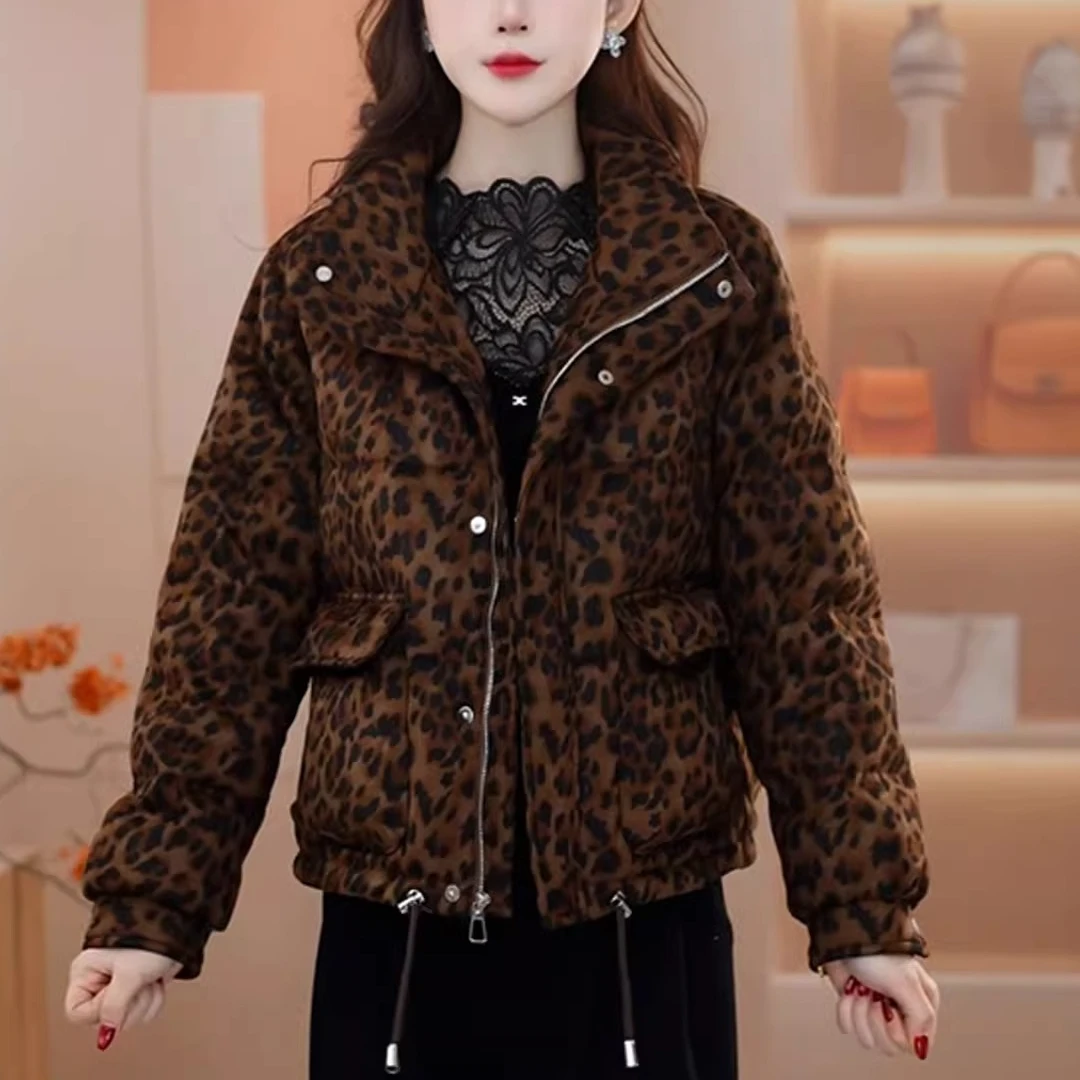 设计感时尚短款羽绒服女2025冬季新款减龄妈妈装气质百搭保暖外套