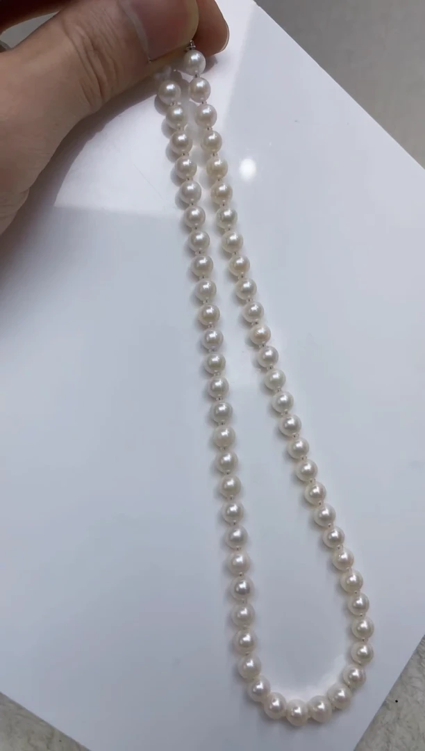 颈饰银S925镶嵌海水珍珠