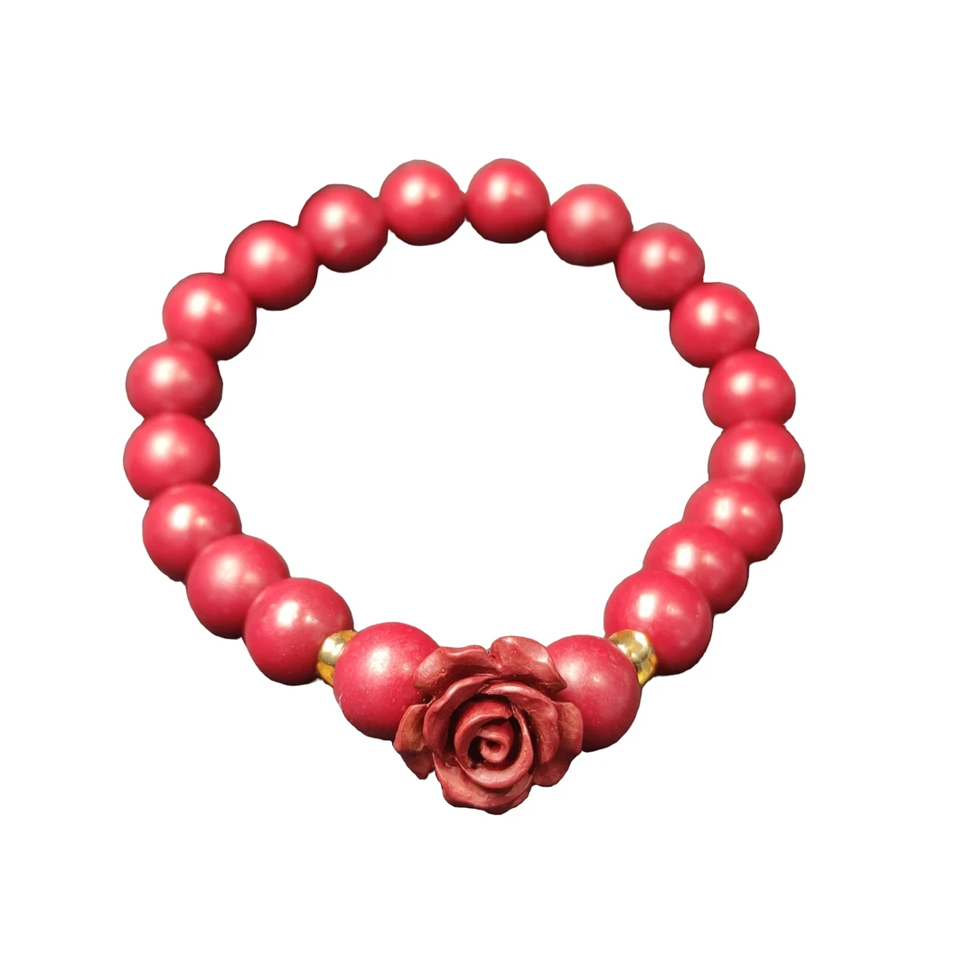 天然辰砂辰砂朱砂花花手串G01-03赠礼盒（多样性发）