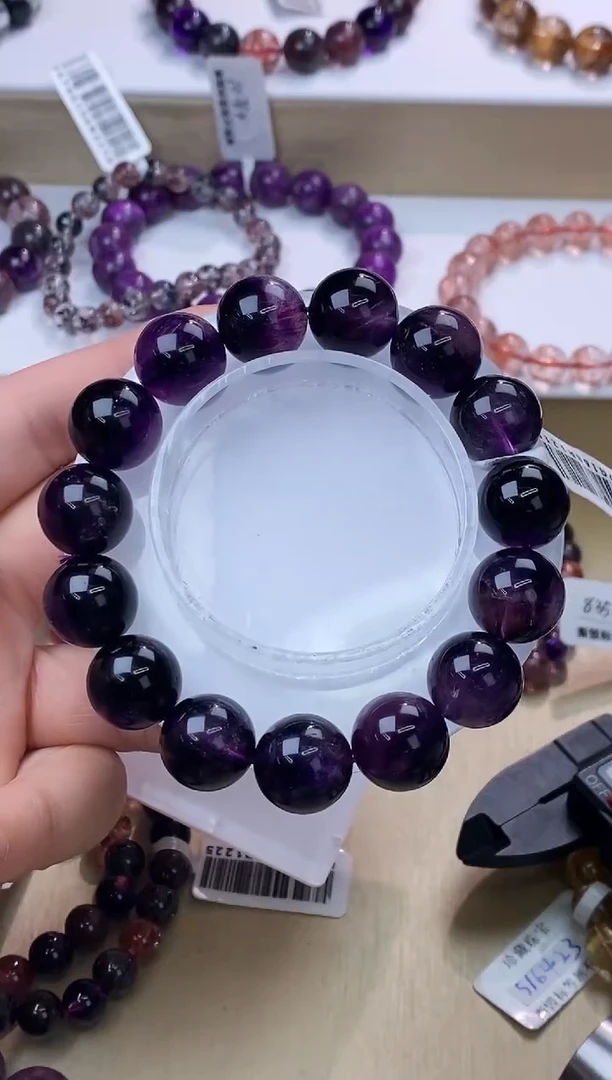 【闪购商品】水晶手链未镶嵌紫超七14m+