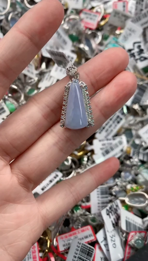 银S925镶嵌戒指翡翠16       3