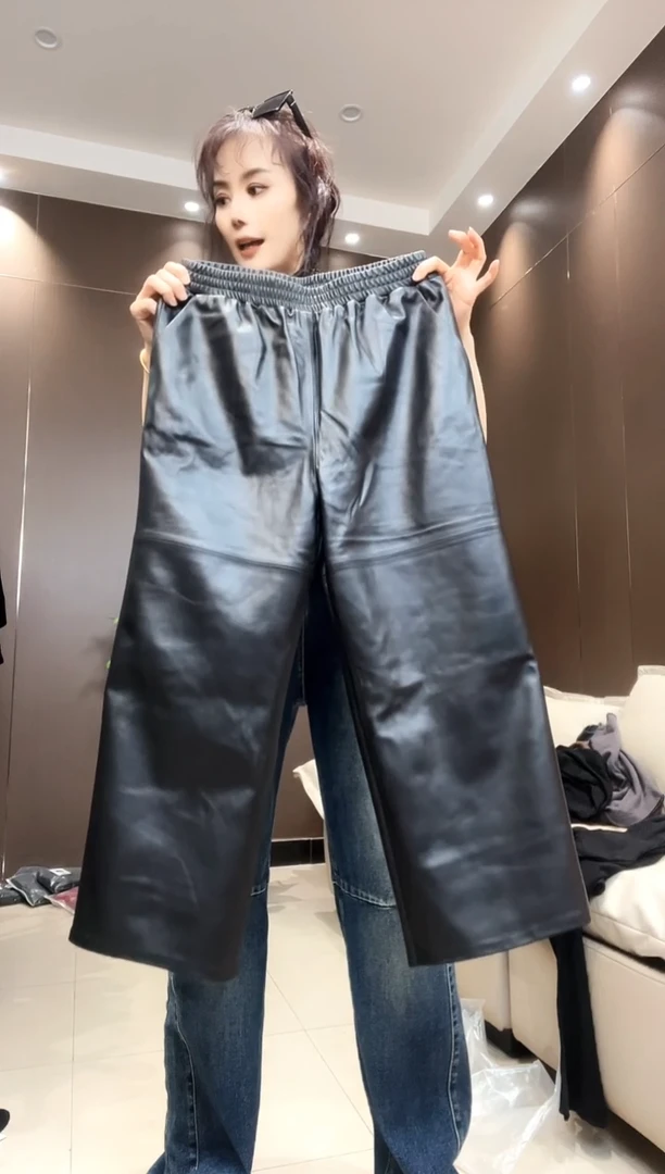 大漂亮皮裤八分3XL