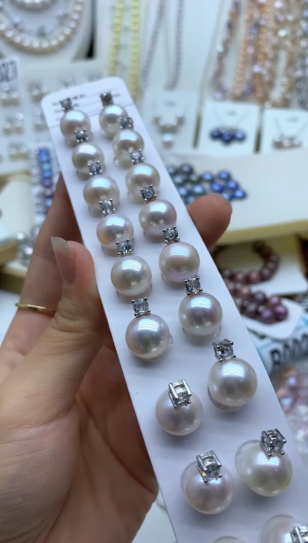 淡水珍珠银S925镶嵌吊坠(不含链)多样性发其一