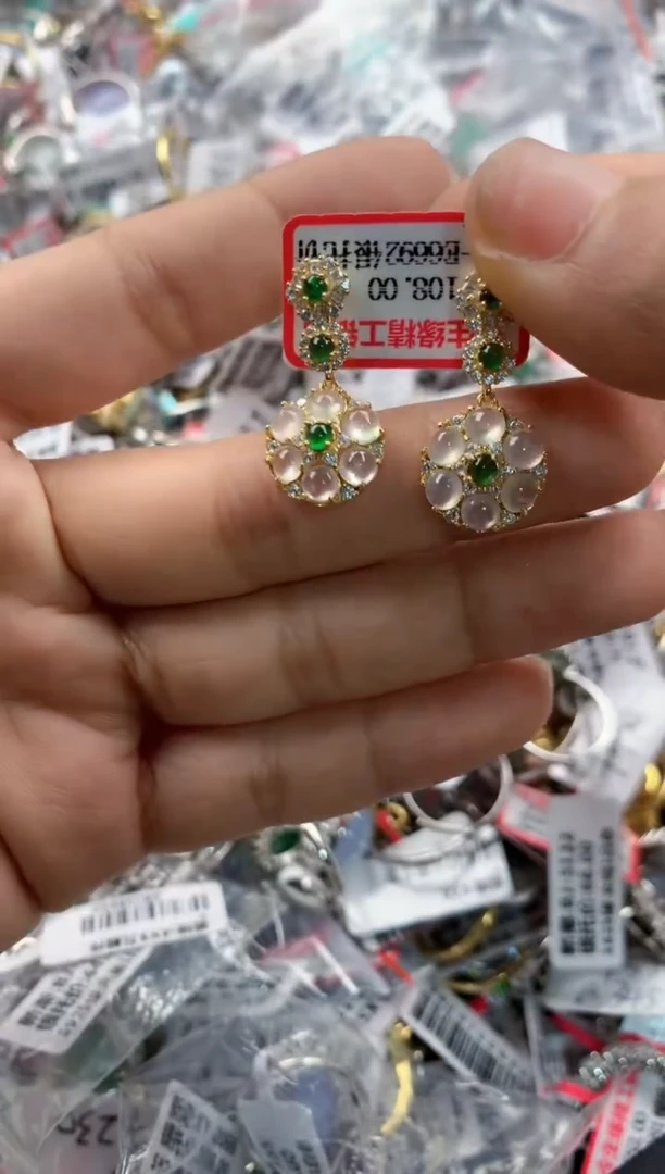 银S925镶嵌戒指翡翠222    5+++