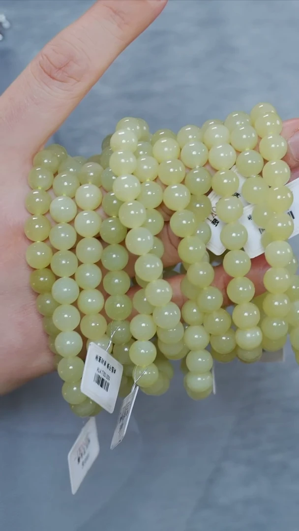 手链未镶嵌和田玉17【】多样性发一珠径8