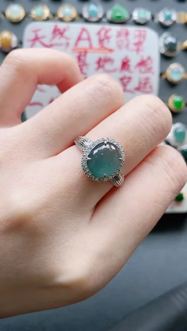 【闪购商品】翡翠戒指银S925镶嵌11111111