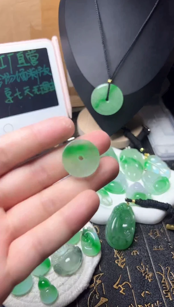 颈饰未镶嵌翡翠所见即所得，一图一物