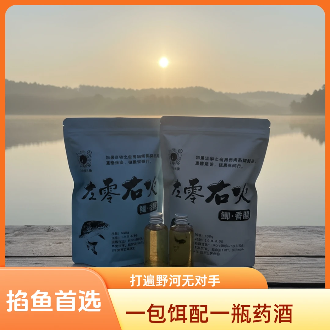 左零右火鲫鱼饵料  杨白条自配饵  掐鱼首选饵料  河冠饵料